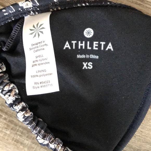 Athleta boho print triangle string bikini top xs - Picture 3 of 4